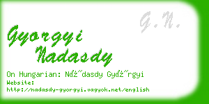 gyorgyi nadasdy business card